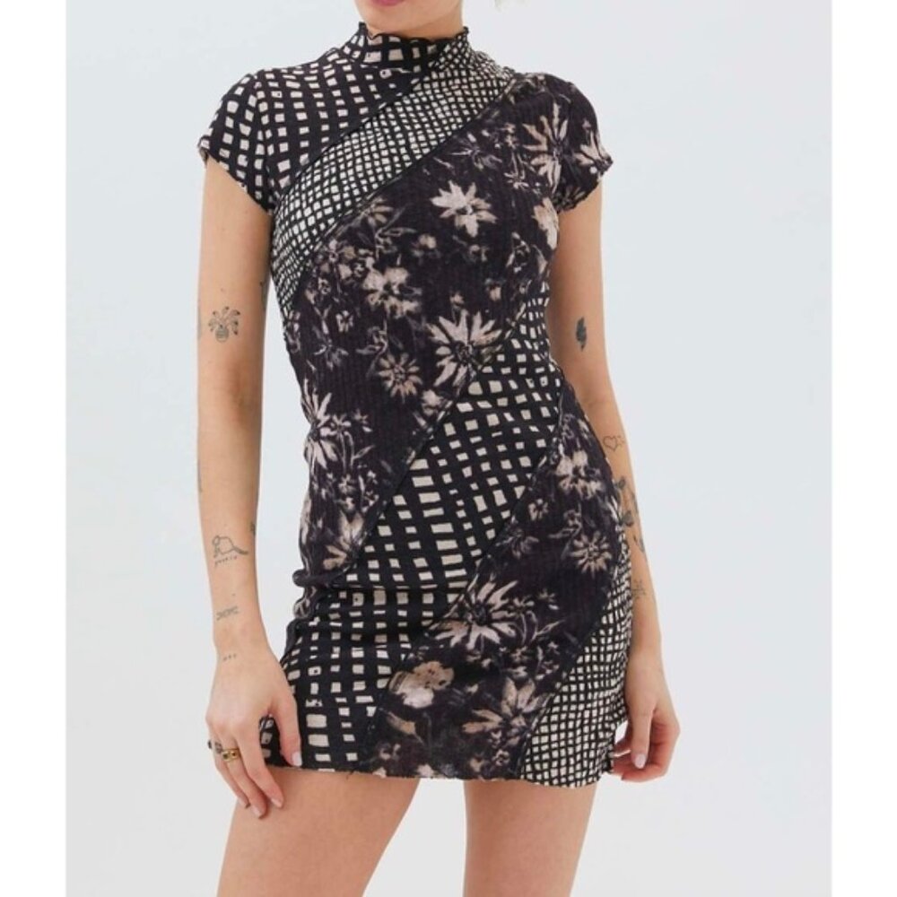 Urban Outfitters Nina Mock Neck Bodycon Dress NWOT